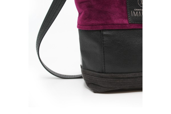 La Mini | Petit sac à main avec velours rose 
