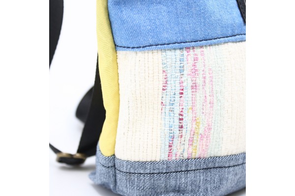 La Mini | Petit sac à main en jeans et couverture de catalogne