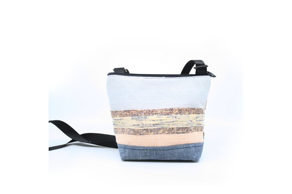 La Mini | Petit sac à main en jeans et laine bouillie