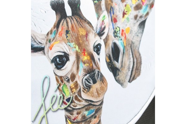 Chipie | Sac à bandoulière créé à partir de l'œuvre Girafes de Félixanne Harvey